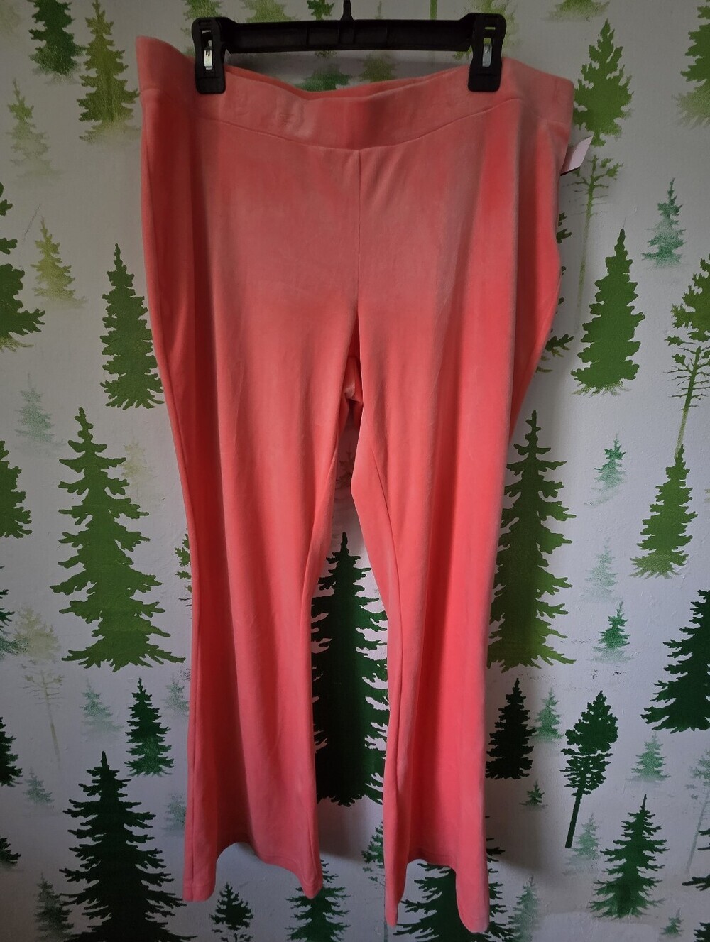 Juicy By Juicy Pink Couture Flare Mid Rise Track Pants